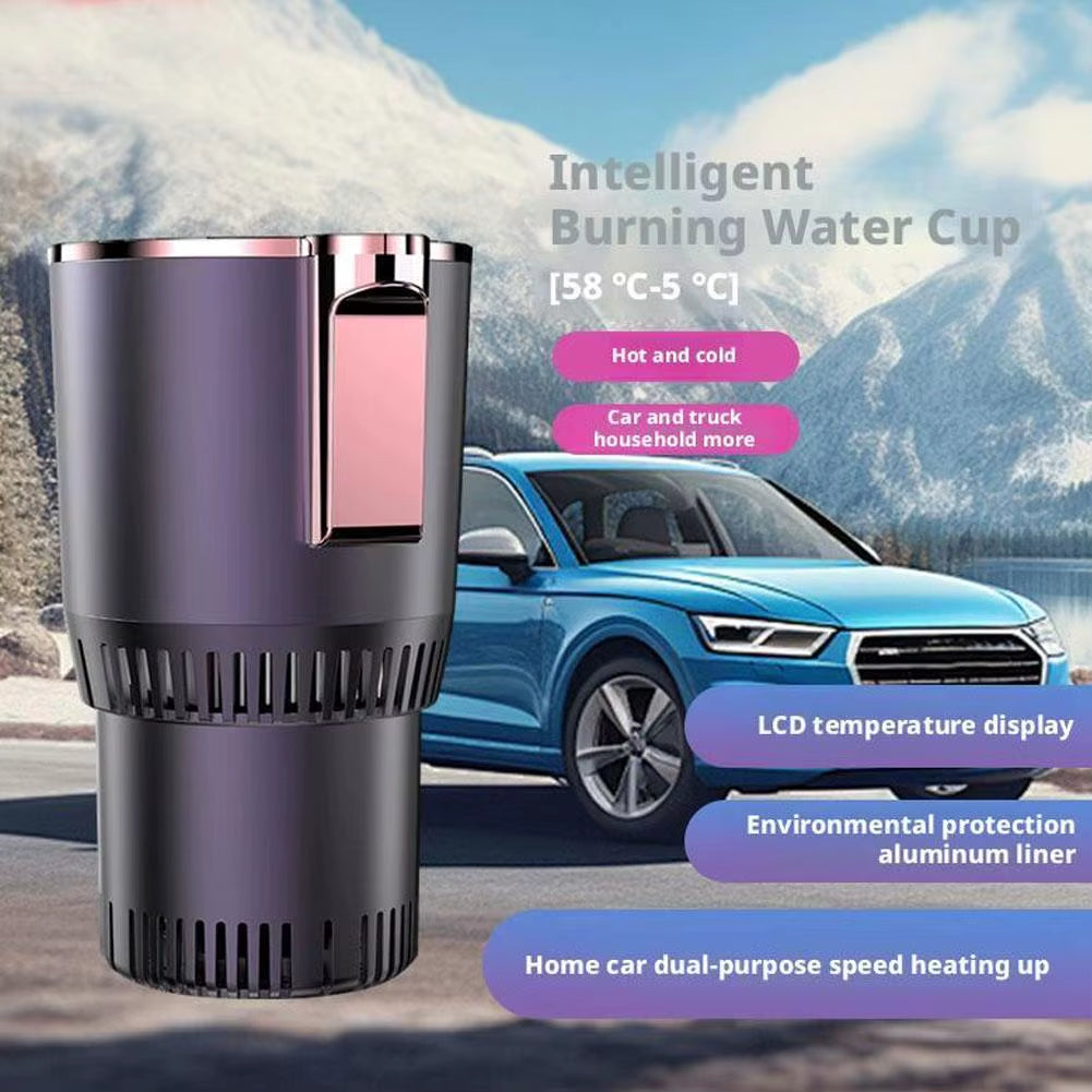 2-In-1 Car Cup Warmer Cooler, Smart Car Cup Holder Car Cooling & Heating Cup Holder Smart Car Heater & Colder Cups for Most Cars