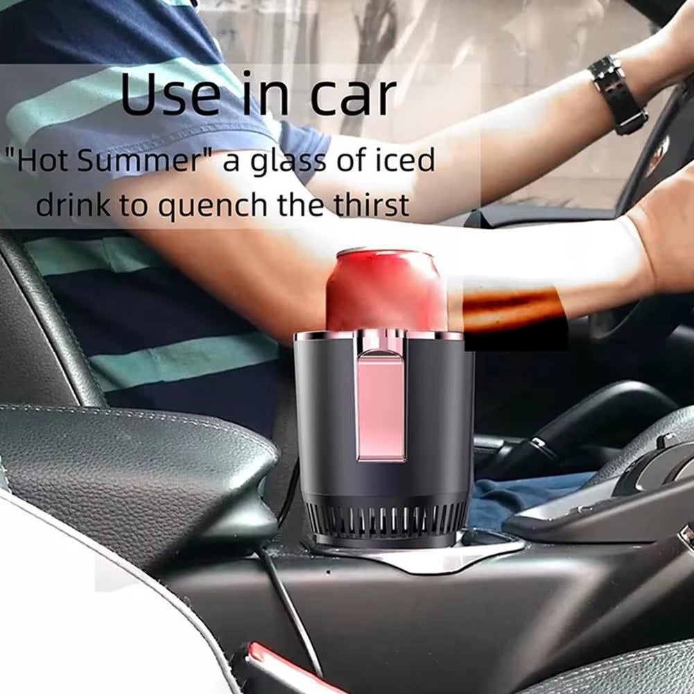 2-In-1 Car Cup Warmer Cooler, Smart Car Cup Holder Car Cooling & Heating Cup Holder Smart Car Heater & Colder Cups for Most Cars