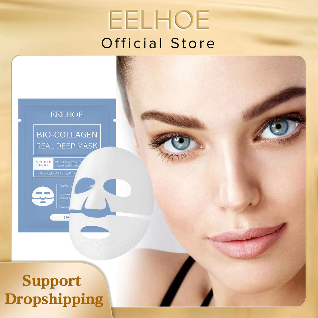 Bio Collagen Face Mask Brightening Firm Skin Barrier Repair Shrink Pores Professional Facial Moisturizer Face Mask Sheets
