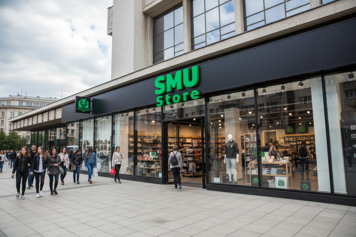 SMU Store at NDK with people shopping