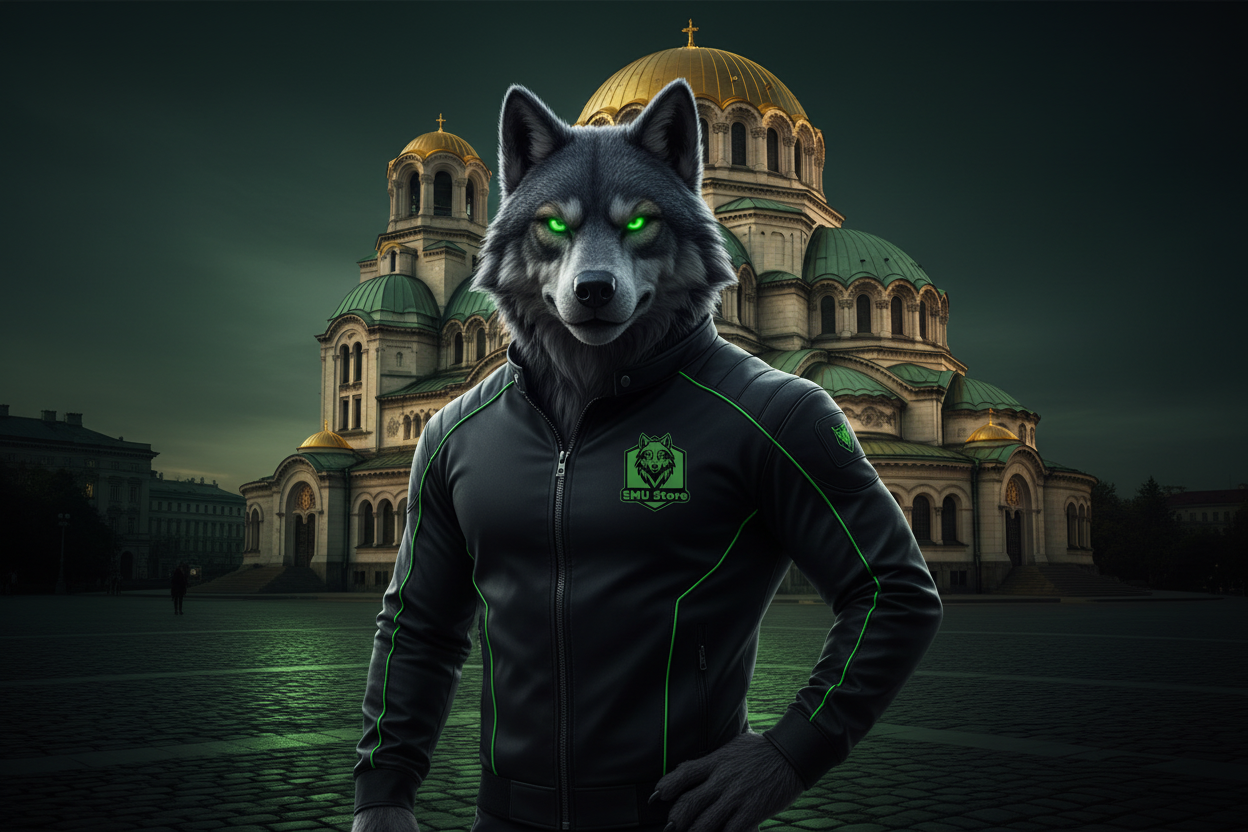 Wolf at Alexander Nevsky Cathedral Sofia